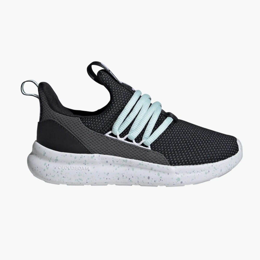 adidas Kids Lite Racer Adapt 7.0 Shoes Black Gray White NWT NIB